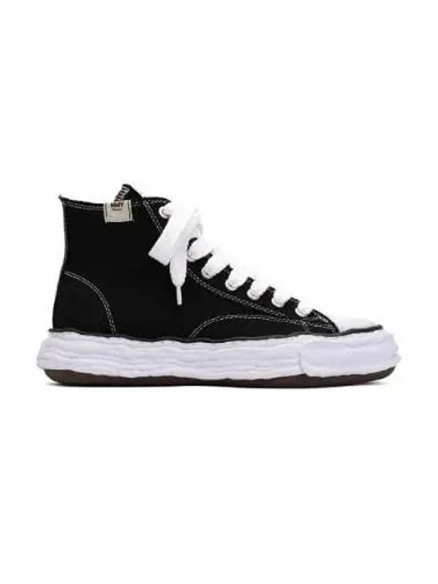 Peterson 23 OG Sole Canvas High Top Sneakers Black - MIHARA YASUHIRO - BALAAN 2