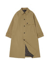 EARTH COTTON BALMACAAN COAT Beige - A NOTHING - BALAAN 1