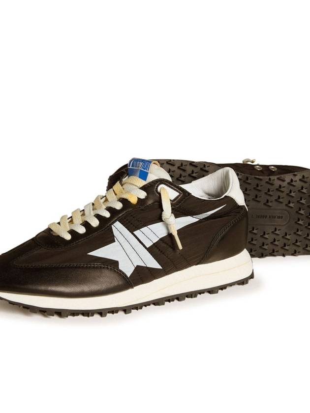 Marathon White Star Low Top Sneakers Black - GOLDEN GOOSE - BALAAN 3