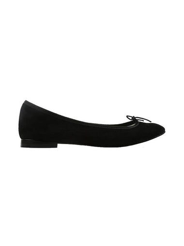 Cendrillon Suede Ballerina Shoes Black - REPETTO - BALAAN 1