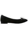 Sandrion suede ballerina shoes black - REPETTO - BALAAN 1