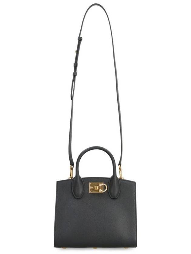 Gancini Studio Box Tote Bag Black Bonbon - SALVATORE FERRAGAMO - BALAAN 6