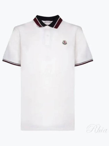 Short sleeve polo white 8A00018 - MONCLER - BALAAN 1