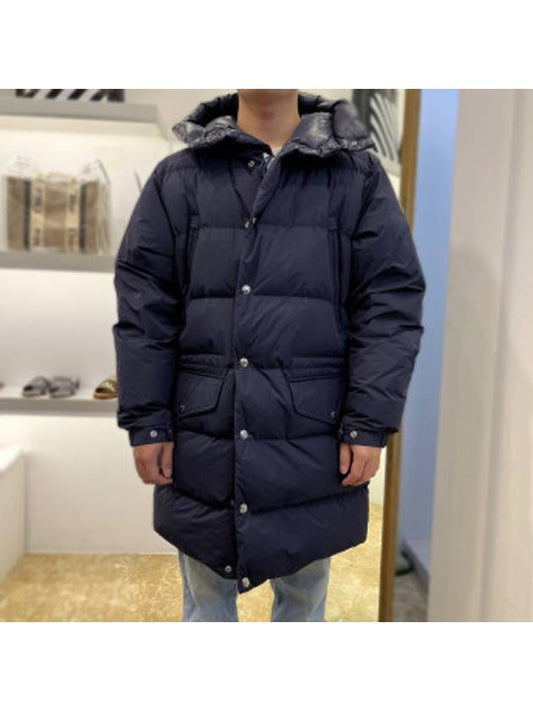 Men's Commerce Commercy Down Long Padded Jacket Navy - MONCLER - BALAAN 2