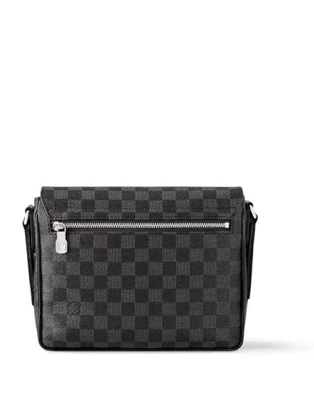 District PM Damier Graphite Coated Canvas Messenger Bag Black - LOUIS VUITTON - BALAAN 9