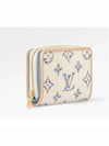 Lou Monogram Zipper Half Wallet White - LOUIS VUITTON - BALAAN 4