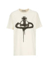 Spray ORB Classic Short Sleeve T-Shirt Butter - VIVIENNE WESTWOOD - BALAAN.