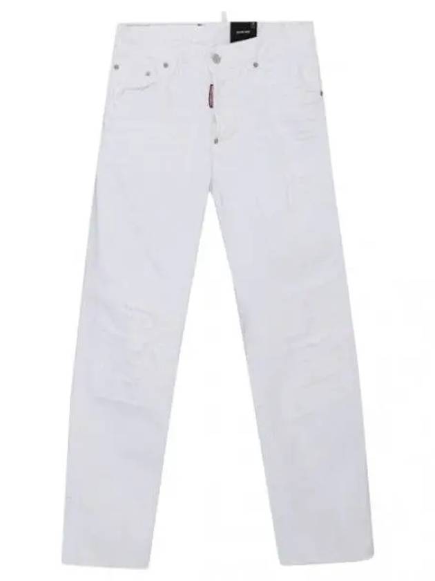 Dsquared 2 Dis Detail Maple Patch Skater Cut Jeans Denim Pants Men - DSQUARED2 - BALAAN 1