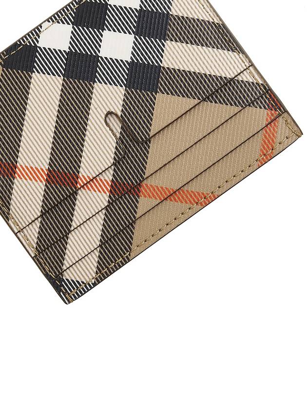 Check Card Wallet Beige - BURBERRY - BALAAN 8