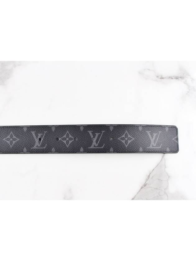 Monogram Eclipse LV silver belt - LOUIS VUITTON - BALAAN 6