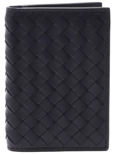 Intrecciato Card Wallet Black - BOTTEGA VENETA - BALAAN 1