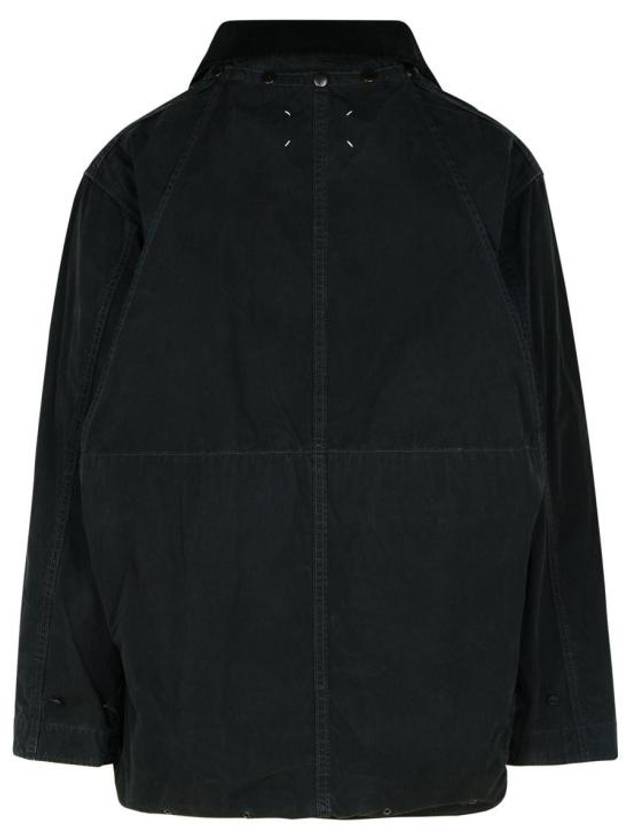 Wax Cotton Jacket Black - MAISON MARGIELA - BALAAN 4