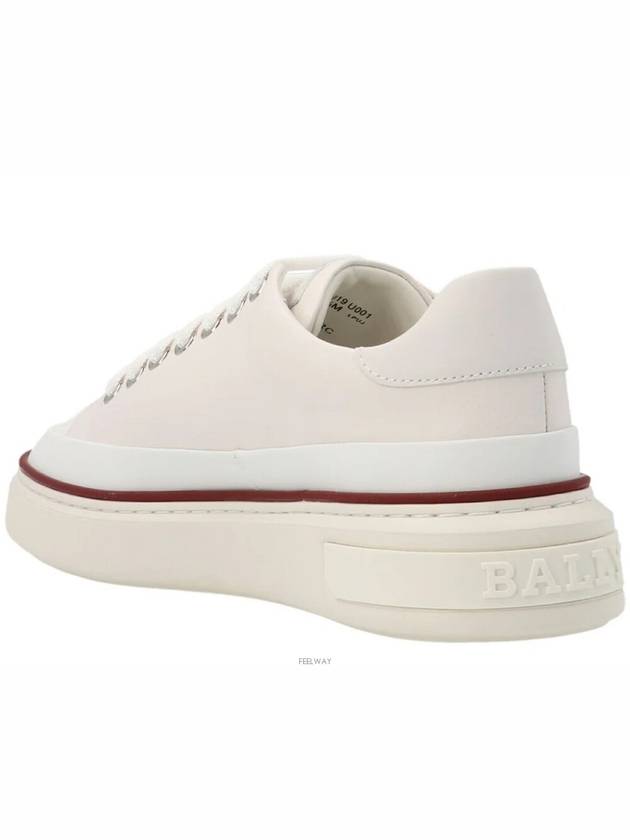 MAILY leather low-top sneakers white - BALLY - BALAAN 4