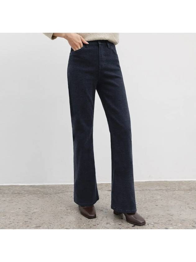 Ellie Hidden Banding Sheep Fleece Bootcut Denim Pants - MONO AT.D - BALAAN 4