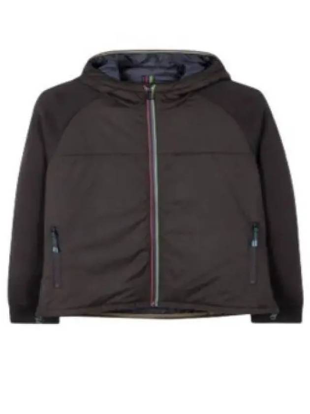 Mix Media Zip Up Hoodie Black - PAUL SMITH - BALAAN 2