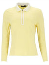 Women's Featherweight Silky Tech Nylon Zipper Polo Sunshine - G/FORE - BALAAN 2