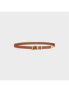 Women's Small Western Natural Calfskin Belt Tan - CELINE - BALAAN 4