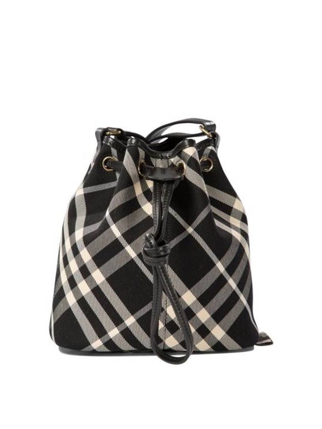 Check Mini Bucket Bag Black Black - BURBERRY - BALAAN 2