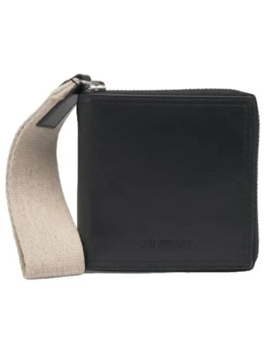 Jacquemus Le Carre Ronde Zipper Wallet Black - JACQUEMUS - BALAAN 1