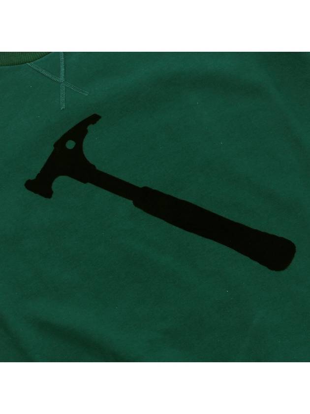 18FW Velvet Hammer Point Sweatshirt Dark Green RMJE0052 44 - LANVIN - BALAAN 5