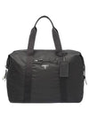 triangle logo nylon travel duffel bag black - PRADA - BALAAN 1