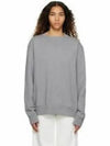 Oversized Elbow Patch Cotton Sweatshirt Grey - MAISON MARGIELA - BALAAN 2