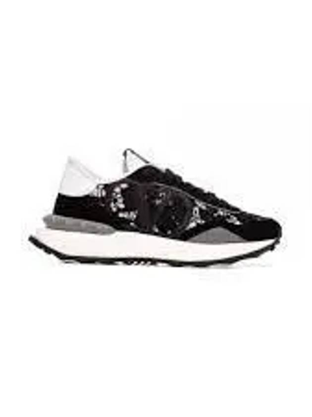 Lace Mesh Race Runner Low Top Sneakers Black - VALENTINO - BALAAN 2