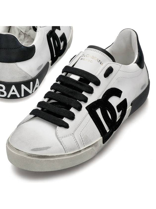 Portofino Vintage Sneakers White Black - DOLCE&GABBANA - BALAAN 2