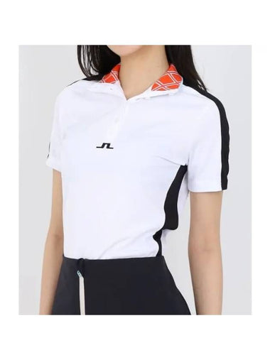 Women's Pip Polo Shirt White - J.LINDEBERG - BALAAN 1