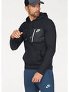 01831811010Advance 15 Fleece Pocket Hooded TshirtBlack - NIKE - BALAAN 5