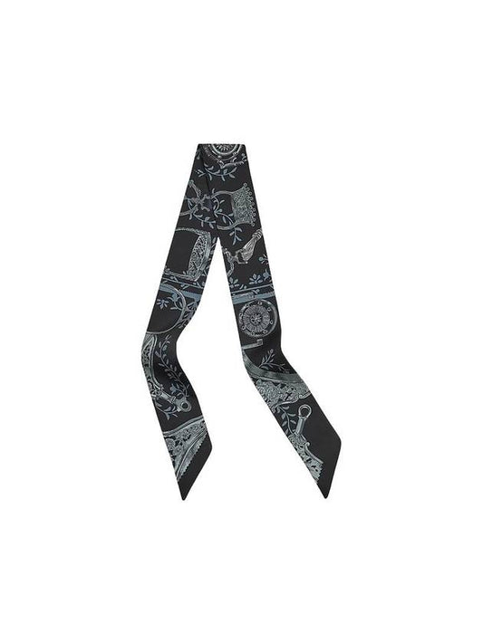 Etiers Remix Twilly Scarf Noir - HERMES - BALAAN 1