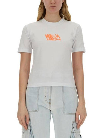 Short Sleeve T-Shirt 3641MDM116 24700201A WHITE - MSGM - BALAAN 1