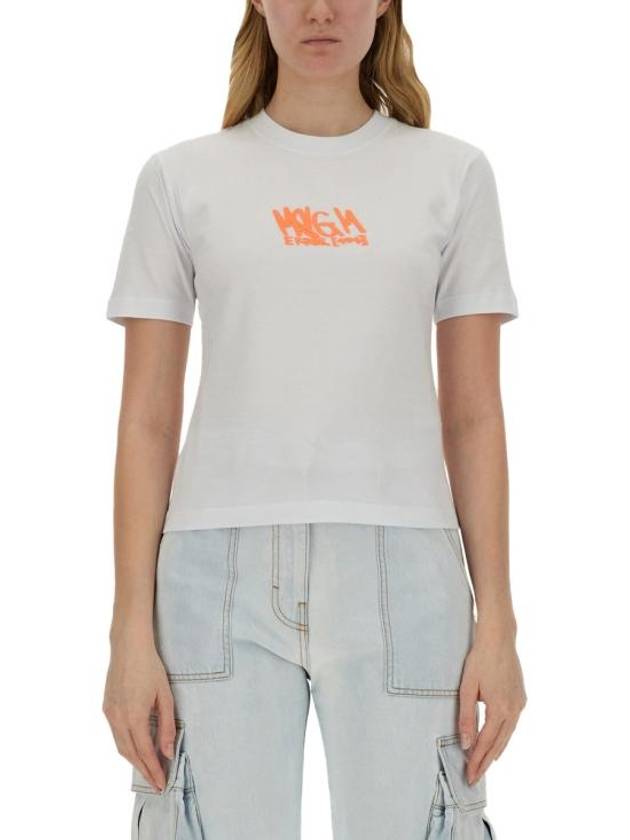 Short Sleeve T-Shirt 3641MDM116 24700201A WHITE - MSGM - BALAAN 1