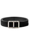 T-Buckle Suede Belt Black - TOM FORD - BALAAN 1