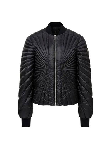 MEN MONCLER Goose down zip-up flight jacket black 270392 - RICK OWENS - BALAAN 1