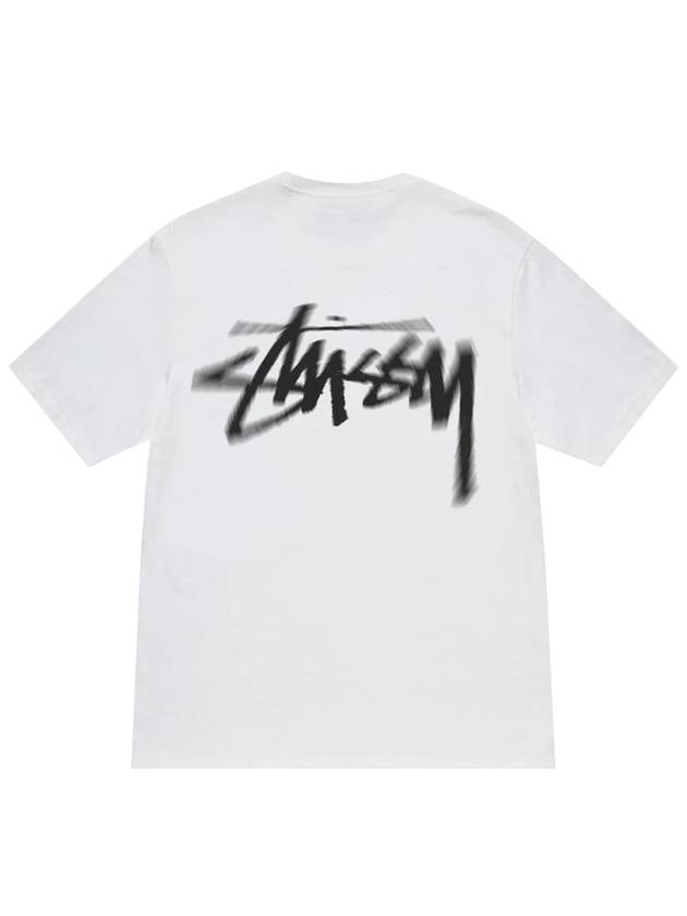 Dizzy Stock Cotton Short Sleeve T-Shirt White - STUSSY - BALAAN 2