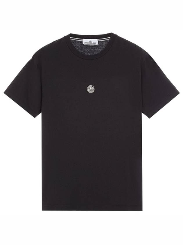 Chest Logo Print Short Sleeve T-Shirt Black - STONE ISLAND - BALAAN 2