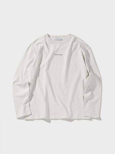 3M Lettering Long Sleeve T-Shirt Natural - FFEFF STUDIO - BALAAN 2