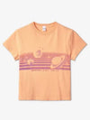 REDONE Classic Spaced Out Print Short Sleeve T Shirt Apricot 13702WCGT251APRICOT - RE/DONE - BALAAN 2