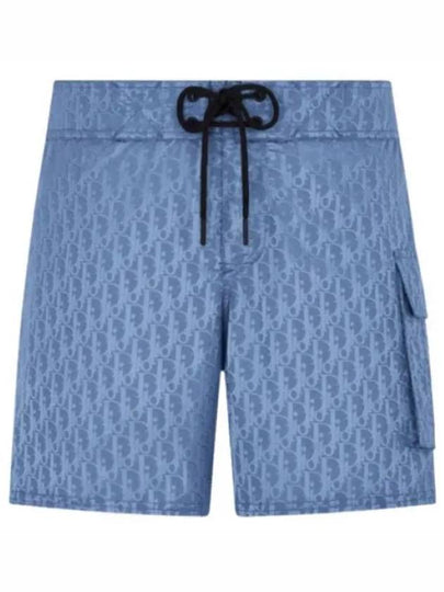 Oblique Parley Swim Shorts Blue - DIOR - BALAAN 2