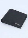 Men's Vitello Metal Logo Half Wallet Black - PRADA - BALAAN 4