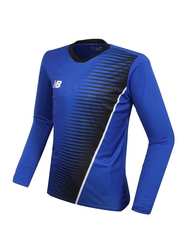 Sash LS Jersey Sport Long Sleeve T-Shirt Blue - NEW BALANCE - BALAAN 3