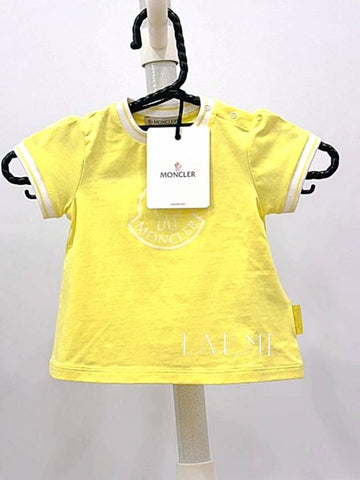 Logo short sleeve t shirt yellow G19518C73510 8790N - MONCLER - BALAAN 1