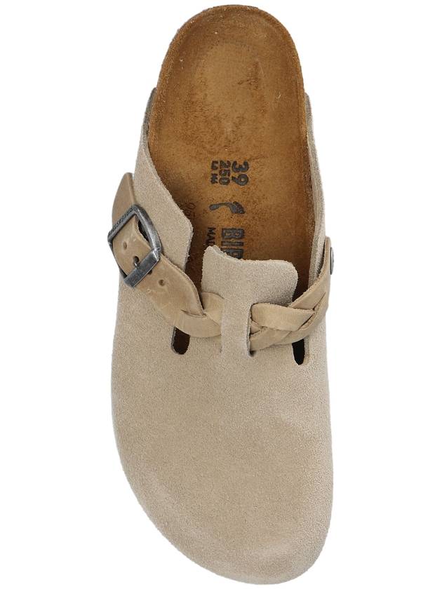 Boston Suede Mule Taupe - BIRKENSTOCK - BALAAN 7