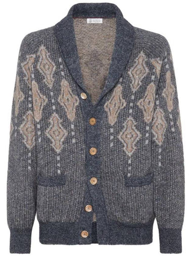 Intarsia knit cardigan MSO708406CHH63 - BRUNELLO CUCINELLI - BALAAN 1