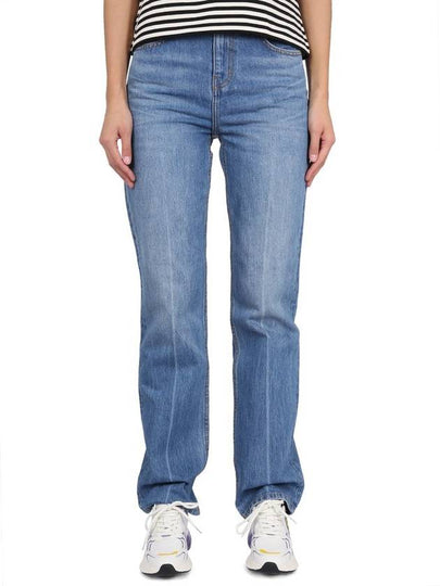 Women's Mid Rise Straight Jeans Blue - TORY BURCH - BALAAN 2