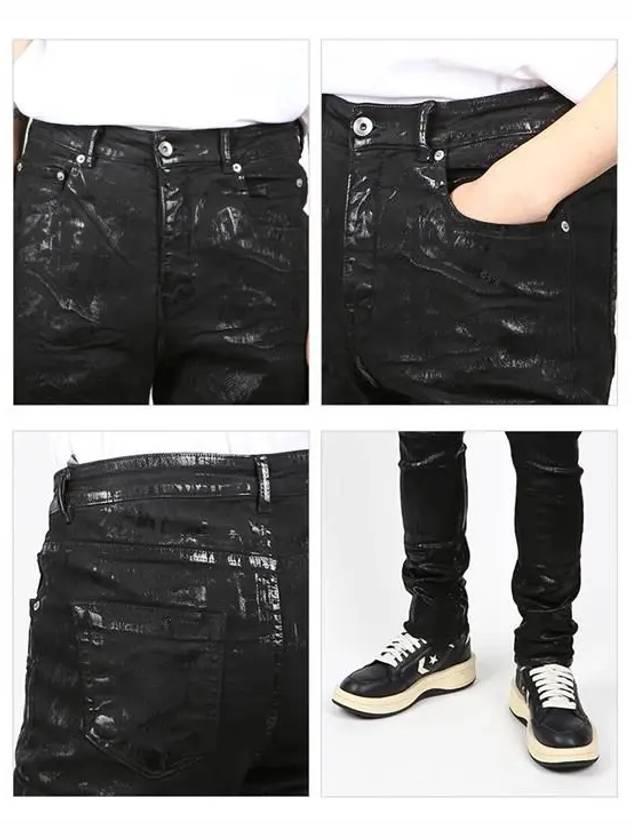 Detroit Cut Skinny Jeans Black - RICK OWENS - BALAAN 4