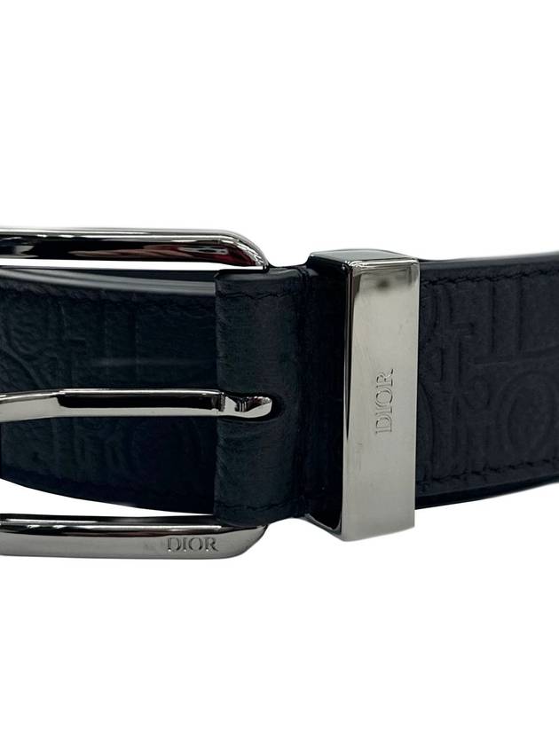 Gravity Black Leather Belt 4333RUFLG - DIOR - BALAAN 3