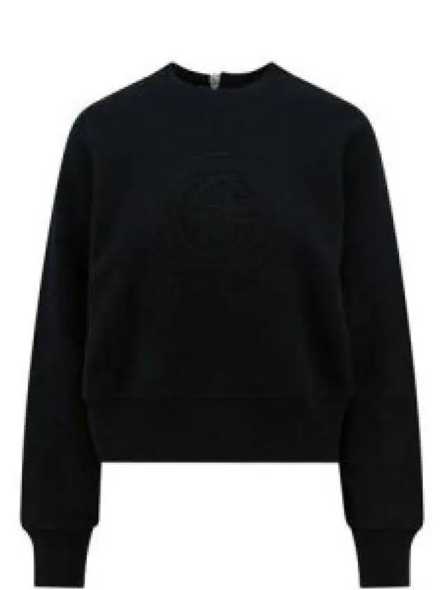 GG Logo Cotton Sweatshirt Black - GUCCI - BALAAN 2