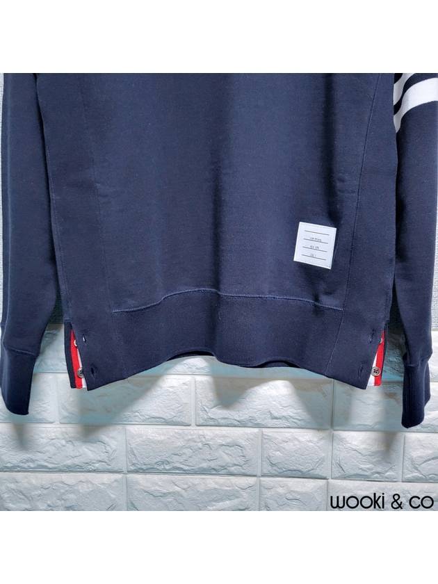 4 Bar Loopback Jersey Sweatshirt Navy - THOM BROWNE - BALAAN 5